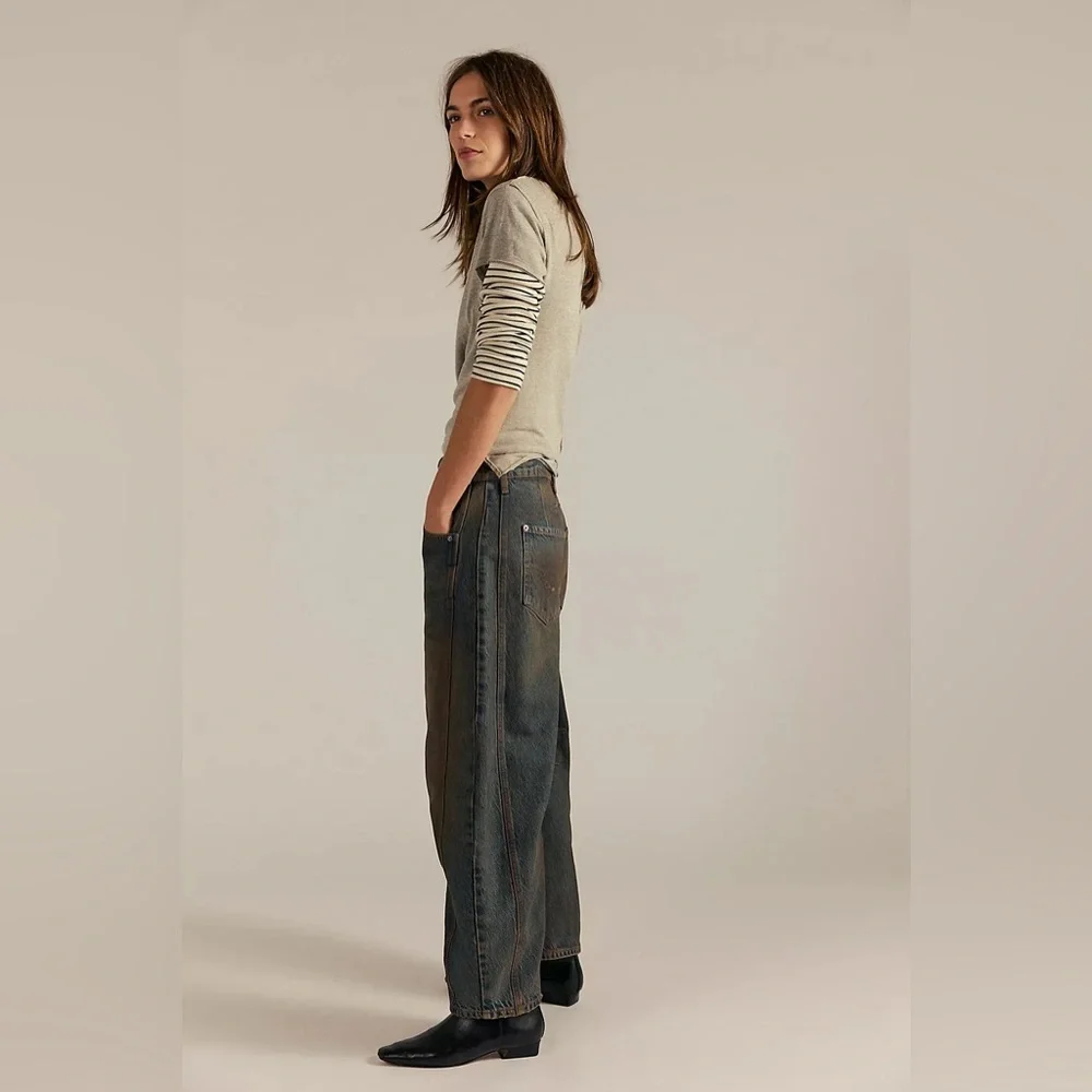 NWT* - We The Free Barrel Jeans - Mid Rise - Lost In The Desert - Size 32 - Picture 6 of 16